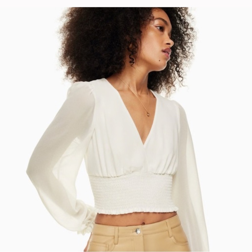 Aritizia NWT Faux Wrap Blouse